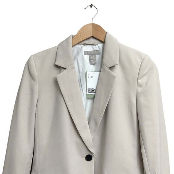 H&M Single-Breasted Jacket in Light Beige - Picture 7 of 10
